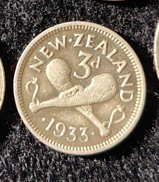 new zealand 3d 1933 george v king emperor монета танга кумуш