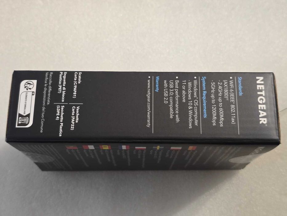 Adaptor Wireless NETGEAR Nighthawk A7500 AX1800, WiFi 6, USB 3.0