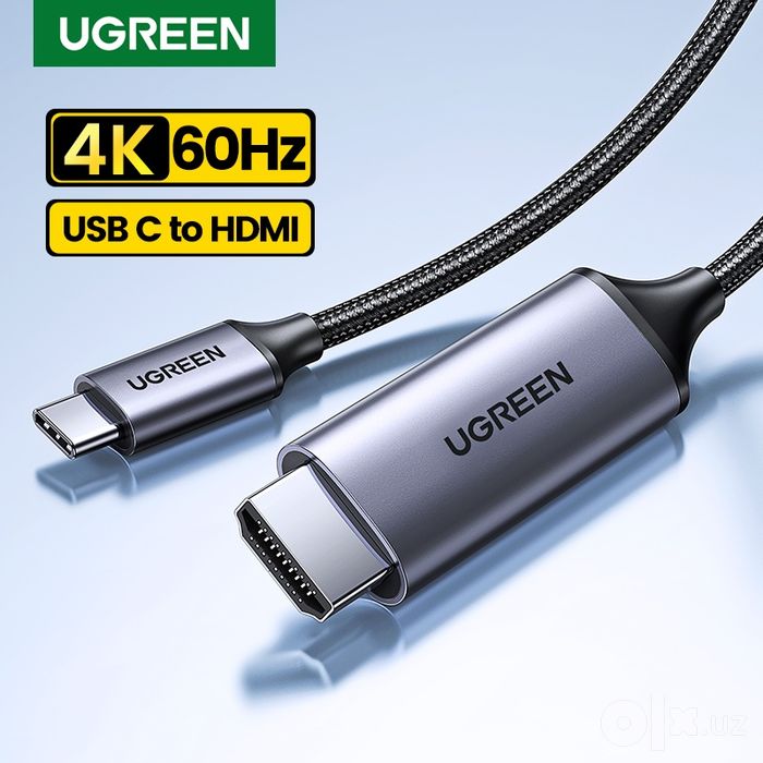 UGREEN Кабель 4K/60Hz 2K/120HZ 18Gbps USB-C to HDMI