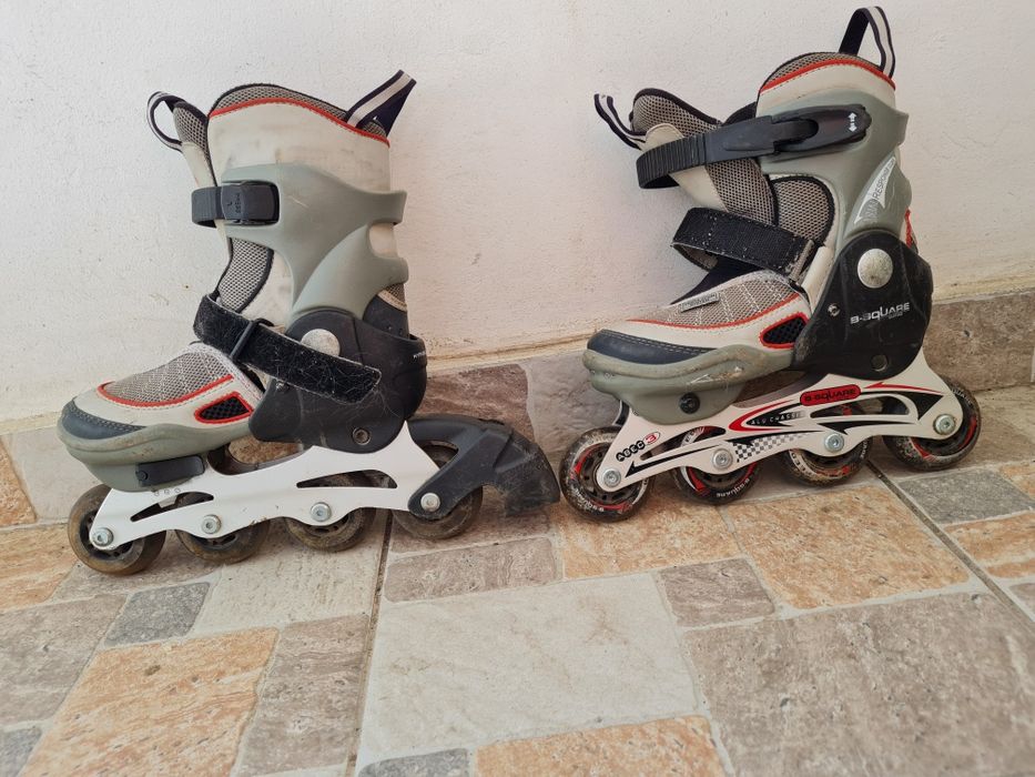Vând role hy skate abec 1 și b-square, trotineta, bicicleta și genunchiere cotiere cu casca