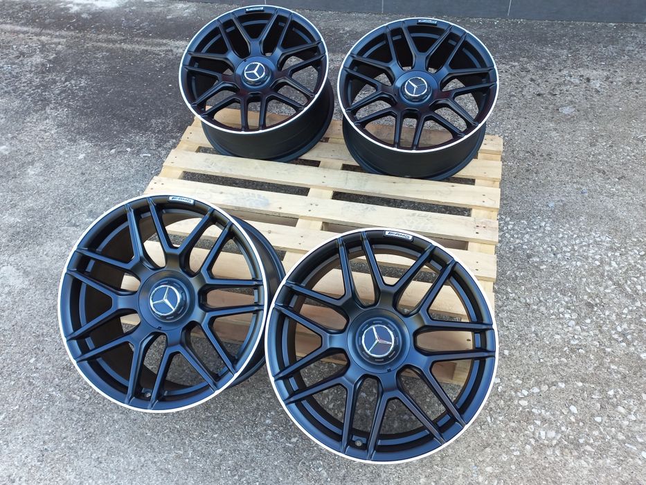 19"Mercedes Black Matt Lip 8.5j et35 9.5j et48 C E S Cls Class Спорт Пакет