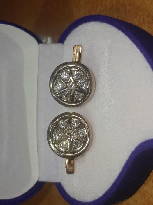 Серьги Красное золото СССР