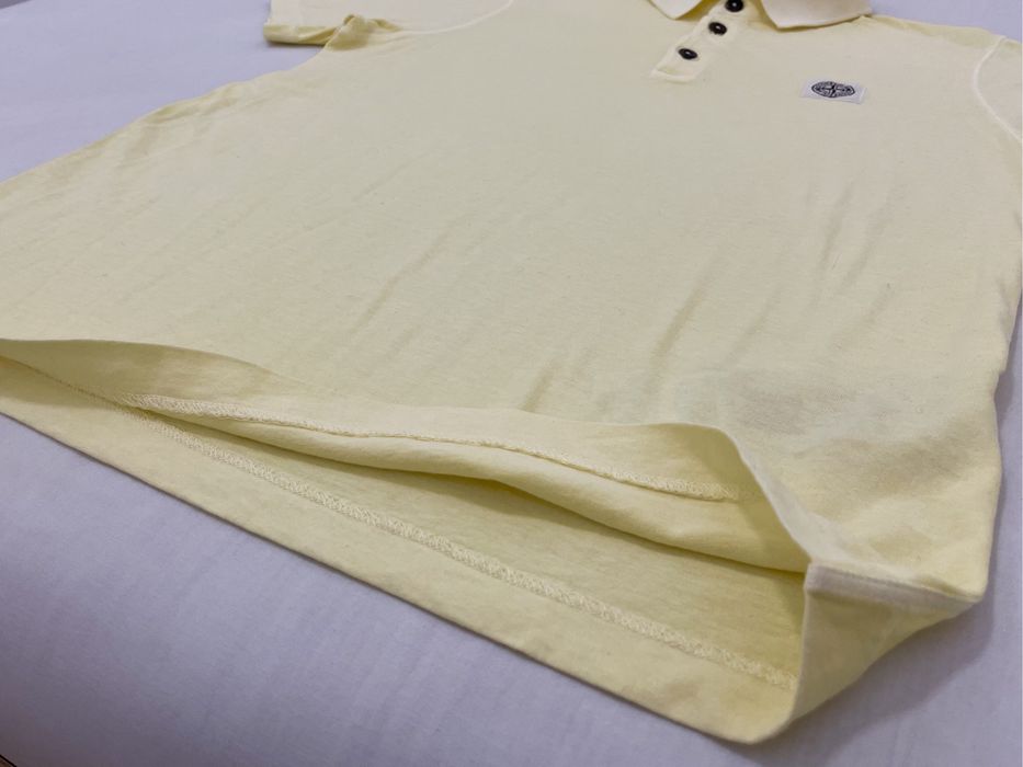 Tricou STONE ISLAND (M/S barbat) ORIGINAL Polo bumbac guler subtire