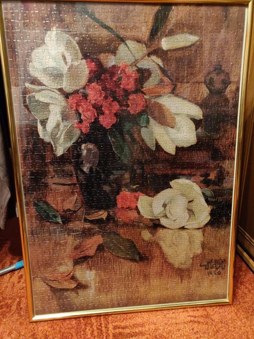 Tablou puzzle pictură 1000 de piese cu semnătură