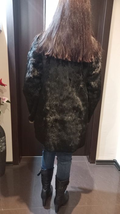 Палто естествен косъм