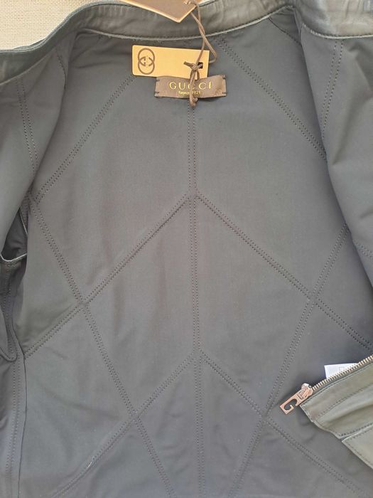 Чисто ново дамско кожено яке GUCCI