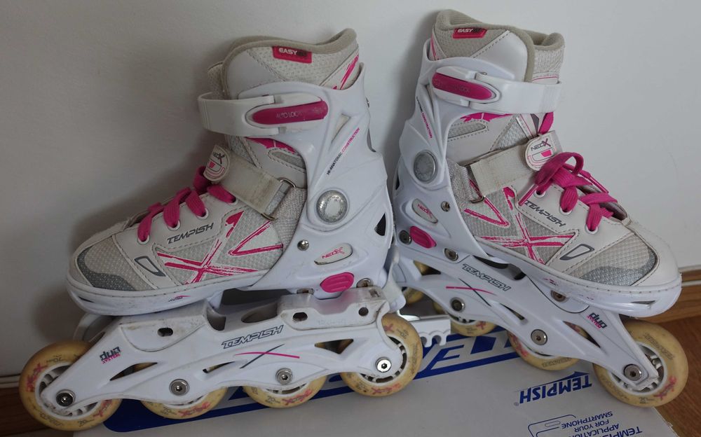Детски кънки за лед / ролери № 33-36, каска, протектори