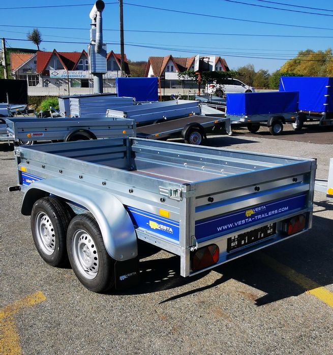 Remorca Cluj/ SUDATA, 2 Axe * 750 Kg: Dimensiuni 232 (250)*135 cm !