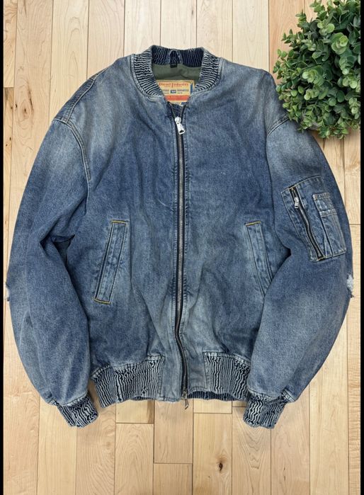 Geaca blug/denim Diesel military bomber