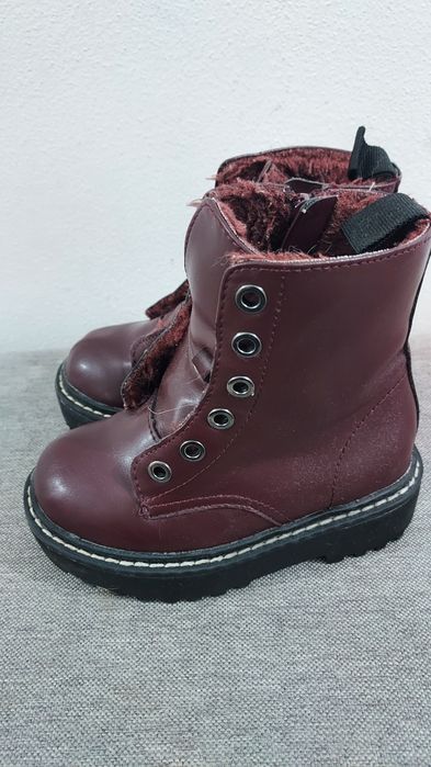 Ghete copii îmblănite, vișinii H&M