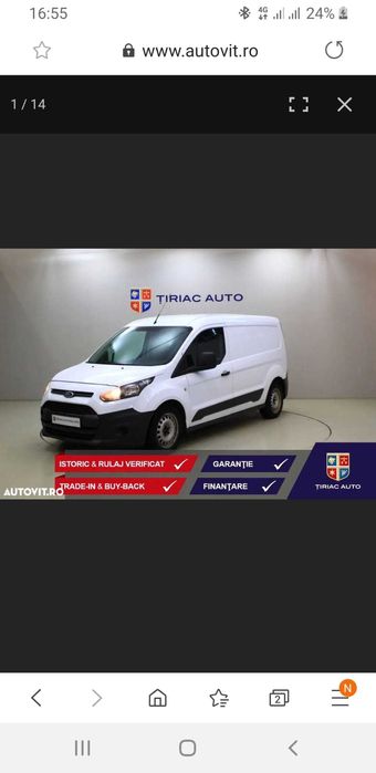 Ford Transit Connect Lung Diesel, Al 2-lea proprietar, achizitionata din RO de la Tiriac Auto