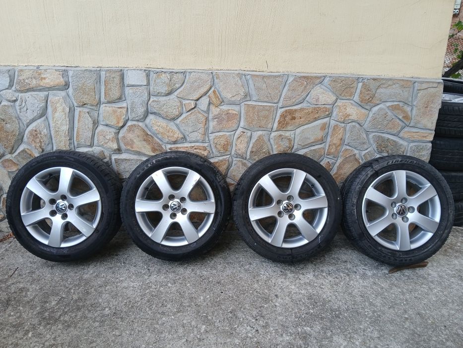 Оригинални Алуминиеви джанти 15цола за  vw polo.fox.Golf4.UP.skoda fabia.seat.Audi a1-A2-A3-5×100.