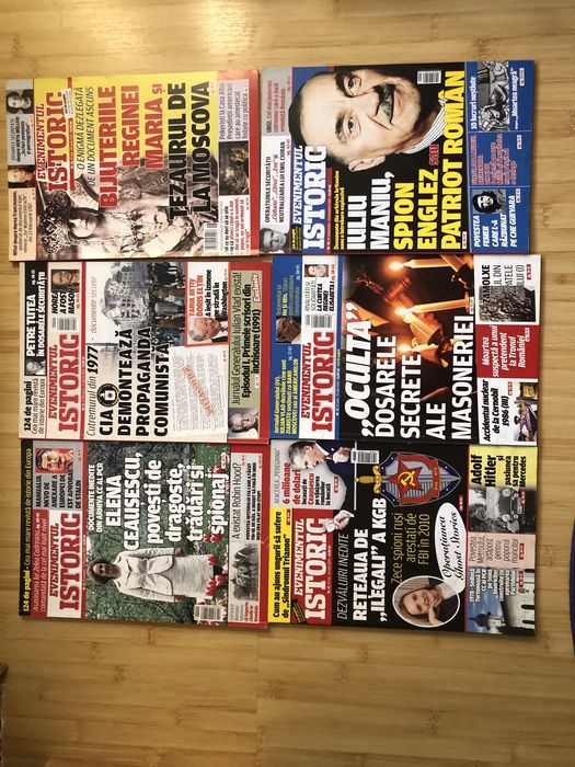 Set 14 reviste Evenimentul Istoric (2018, 2019, 2020)