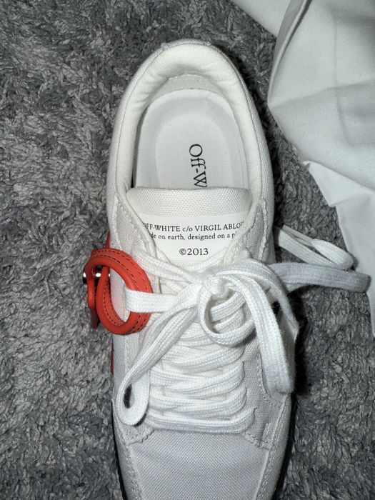 OFF WHITE vulcanized canvas white