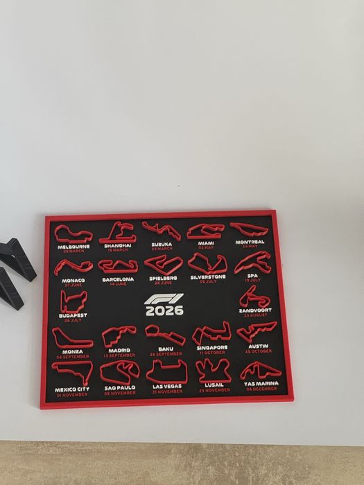 Harta formula 1 2026