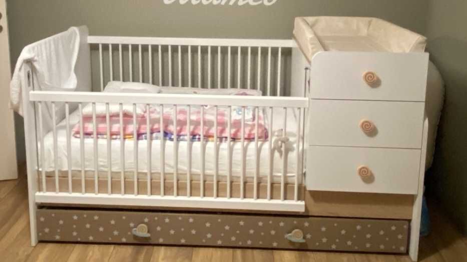 Луксозно детско обзавеждане комплект + ПОДАРЪК матрак 180/80