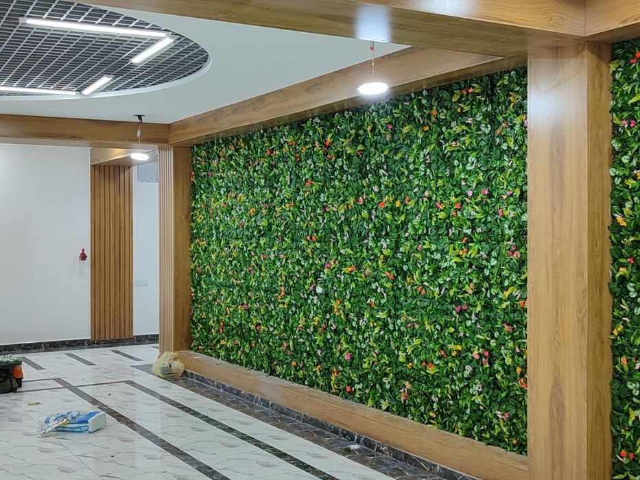 Искусственная зелень на стену, цветы. Самшит