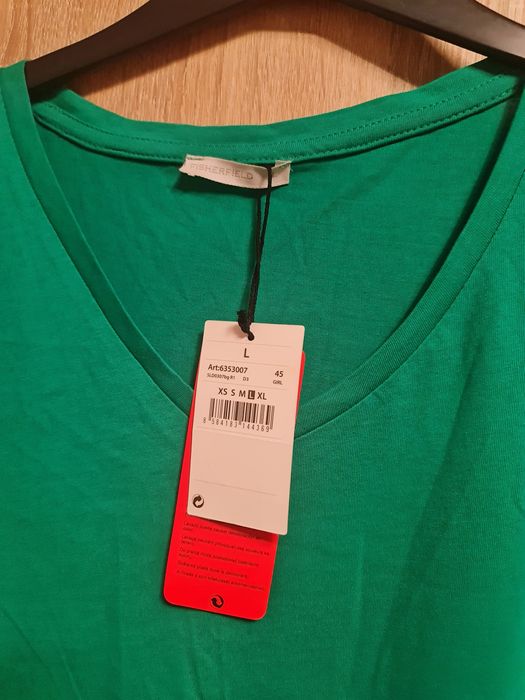 Rochie verde, de vara, NOUA, marime L, cu eticheta, din bumbac