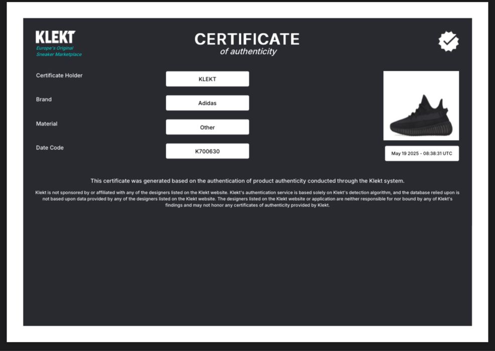 Adidas Yeezy boost Onyx