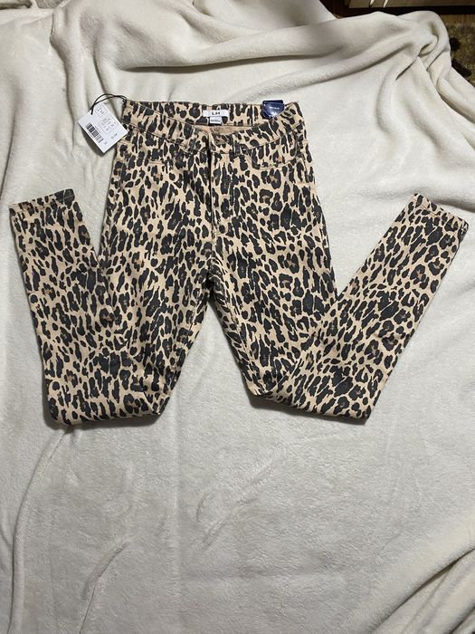 Blugi cu imprimeu de leopard