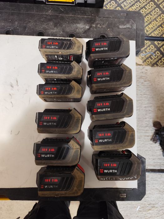 Батерии Вюрт 18 волта Wurth Master LI 18/5Ah 2Ah Basic