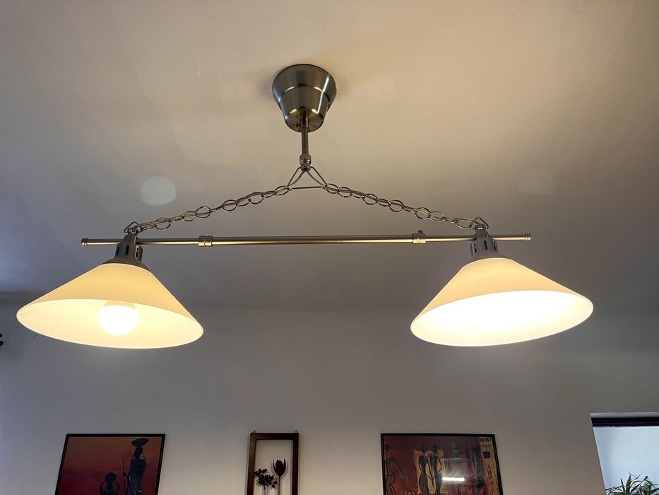 Lustra cu 2 becuri led Ikea