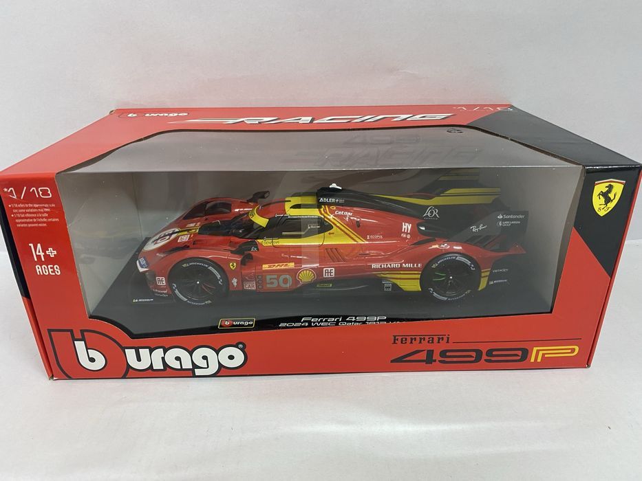 FERRARI 499P machetă auto scara 1:18(27 cm) BBURAGO Racing