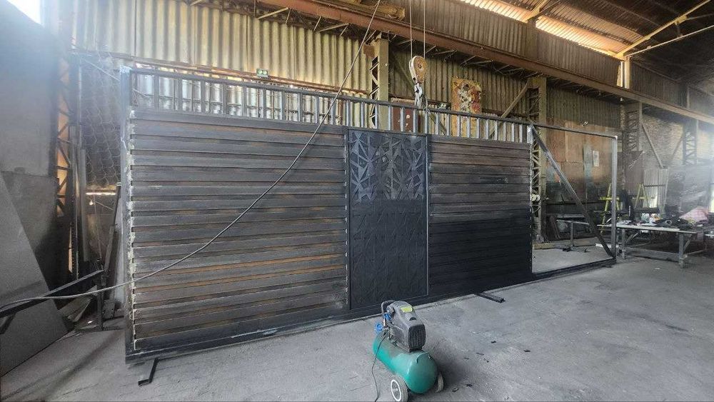 Откатные автоматические ворота. Итальянская фурнитура.