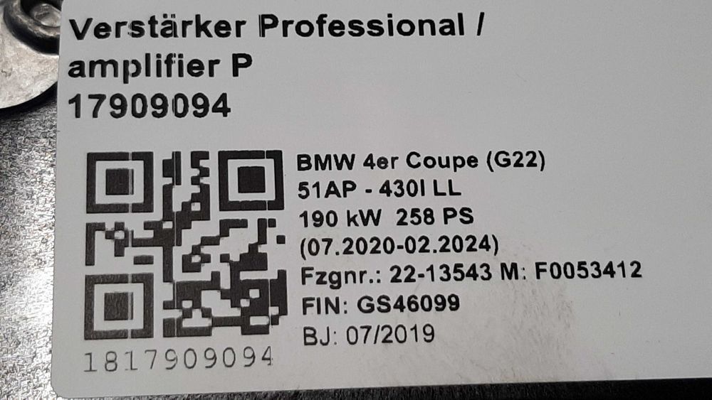 Set Harman Kardon BMW Seria 4 G22