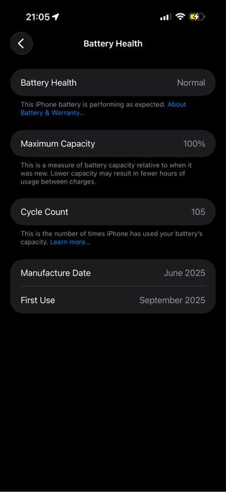 Iphone 16 pro max 256gb 100% батетия черен