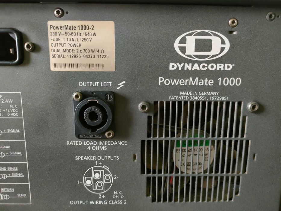 Mixer activ Dynacord powermate 1000-2 original cms 600-3