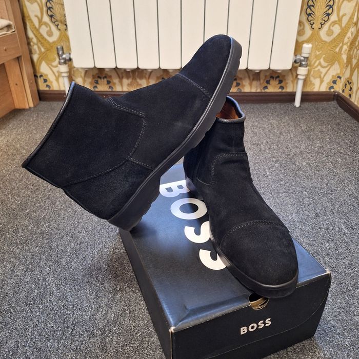 Замш-кожа полуботиники