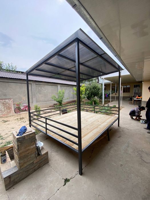 Топчан для дачи и двора | металлический