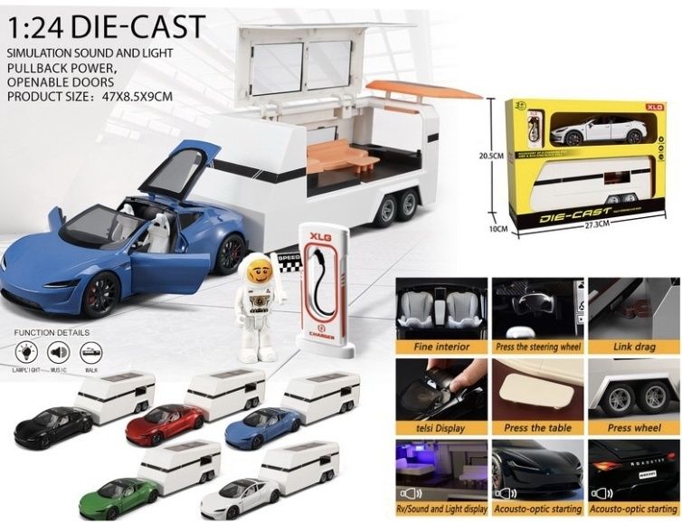 Tesla Truck metalica remorca