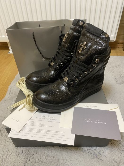 Rick Owens x Chrome Hearts Phyton Geobaskets