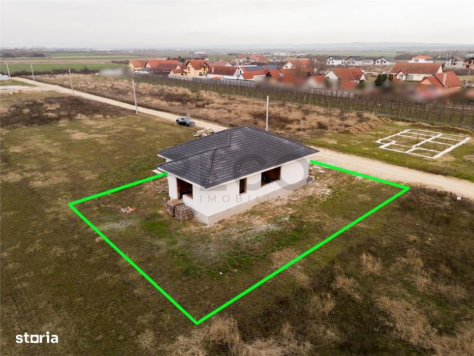 RECO Casa la rosu - 3 dormitoare, plan parter 120 mp utili - Osorhei