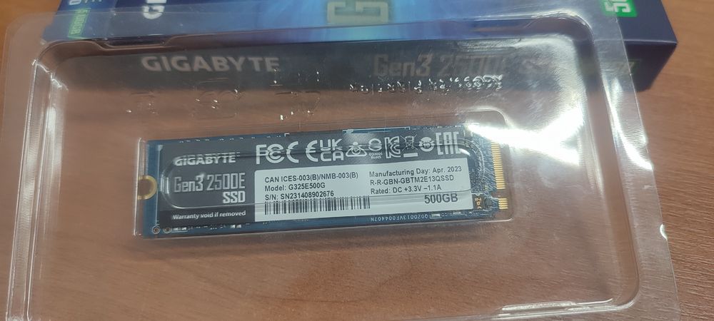 Продам ssd m2 500 gb новый
