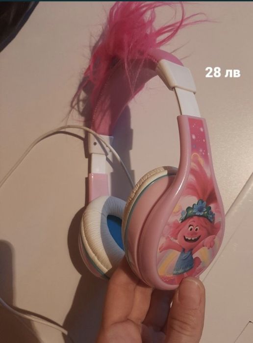 Детски слушалки за телефон Тролчетата