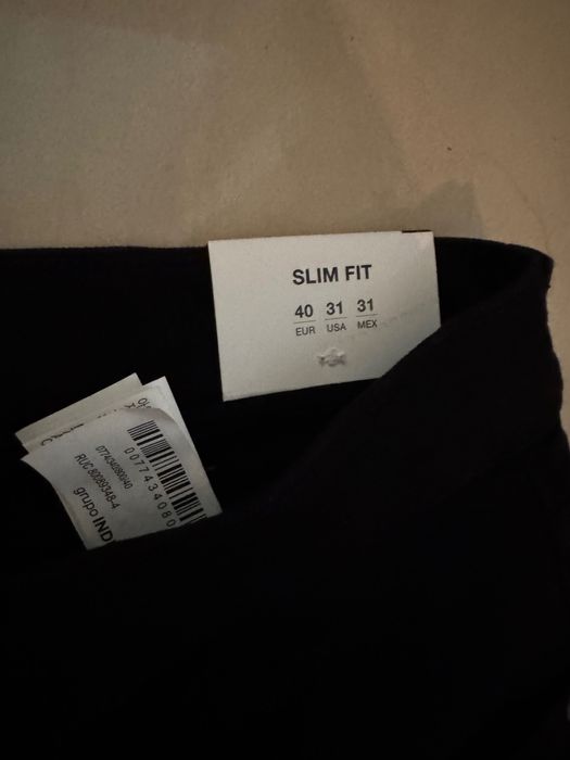 Мъжки дънки Zara черен цвят