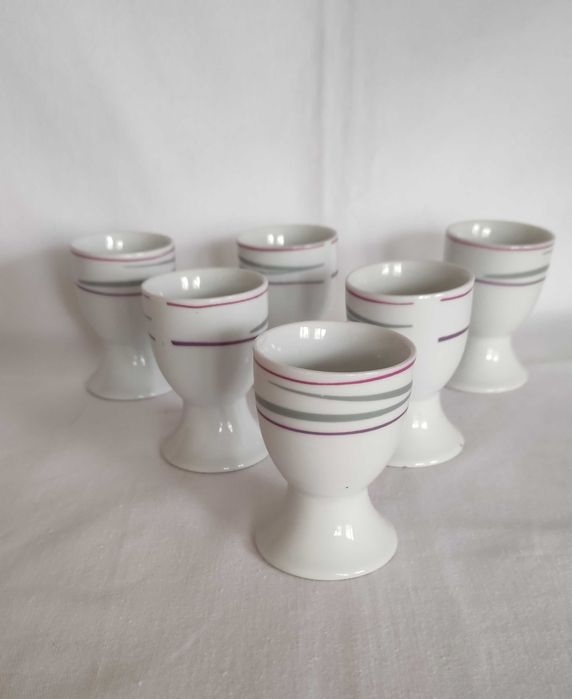 Комплект от 6 бр.коктиери +6 бр.подложни чинийки