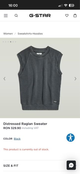 Maieu fete g-star RAW ,nou , marimea M