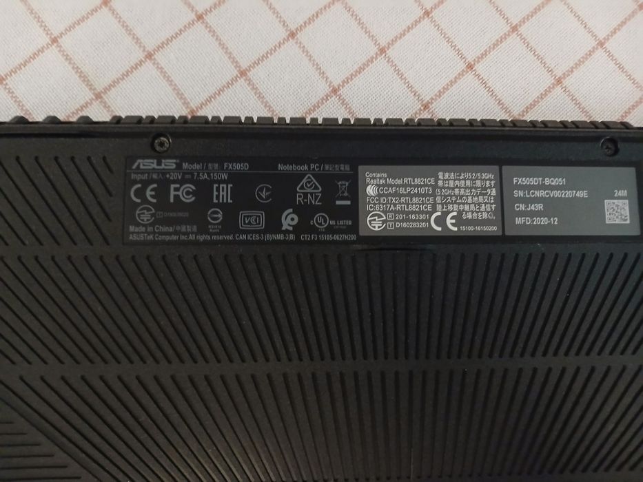 Laptop asus tuf gaiming