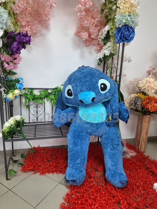 Голям плюшен Стич, 120см Lilo Stitch плюшени играчки Лило и Стич