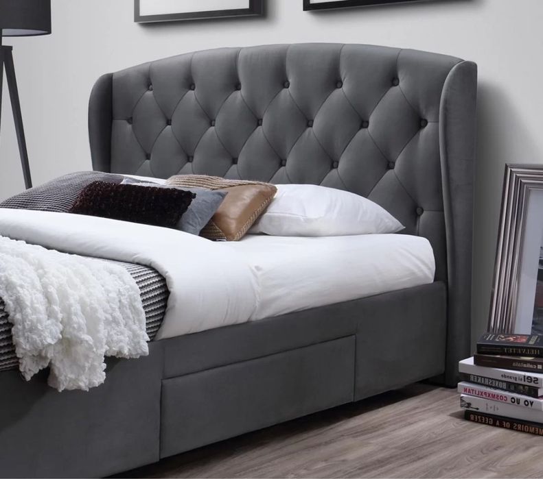 Тапицирано легло Sabrina Сиво