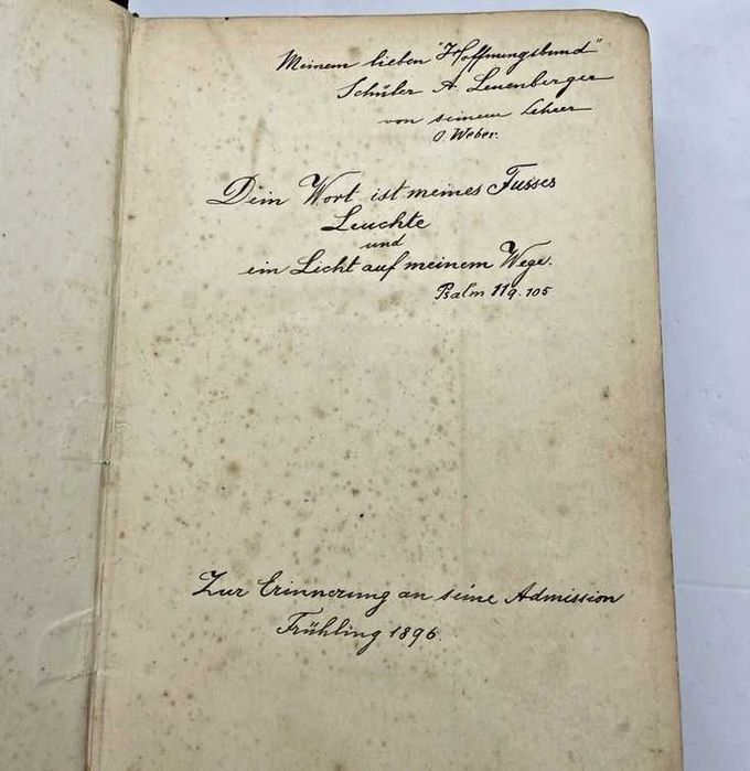 Biblia / Biblie veche , 1894 , limba germana , 21x14x5 cm , crestinism