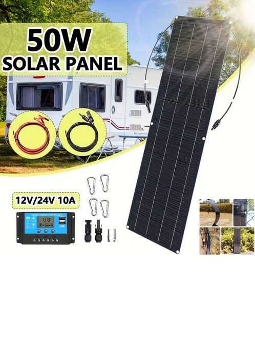 Panou solar barca, camper, rulota, cu încărcător baterii