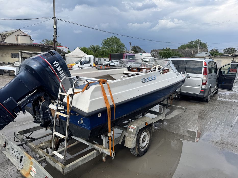 Gobbi sport boat + Yamaha 115 V4 + peridoc/trailer – ready de apă