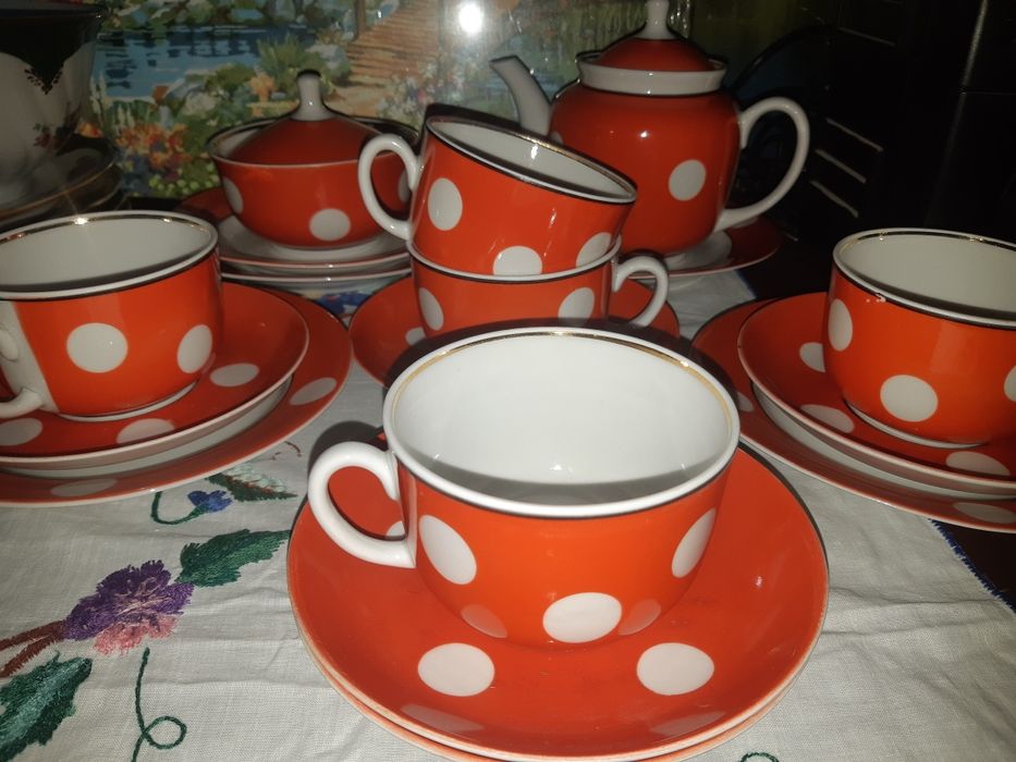 Чайный сервиз горох 70х новый