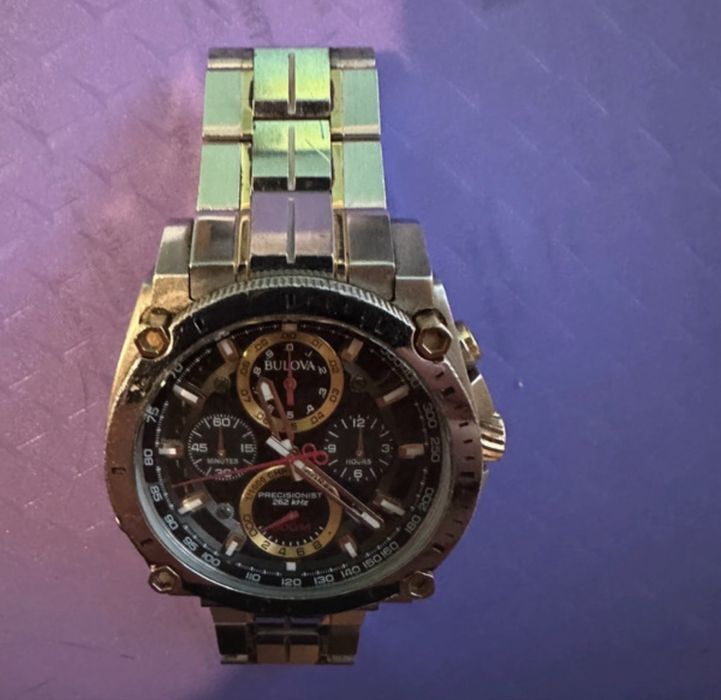 Ceas Bulova Chronograpf High Precision Quartz, Curved Mineral Crystal