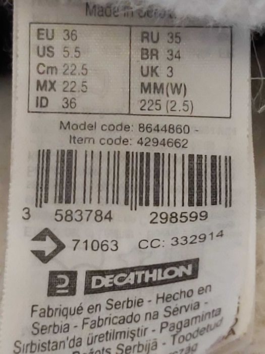 Cizme de iarnă Decathlon Quechua – mărimea 36 – Waterproof